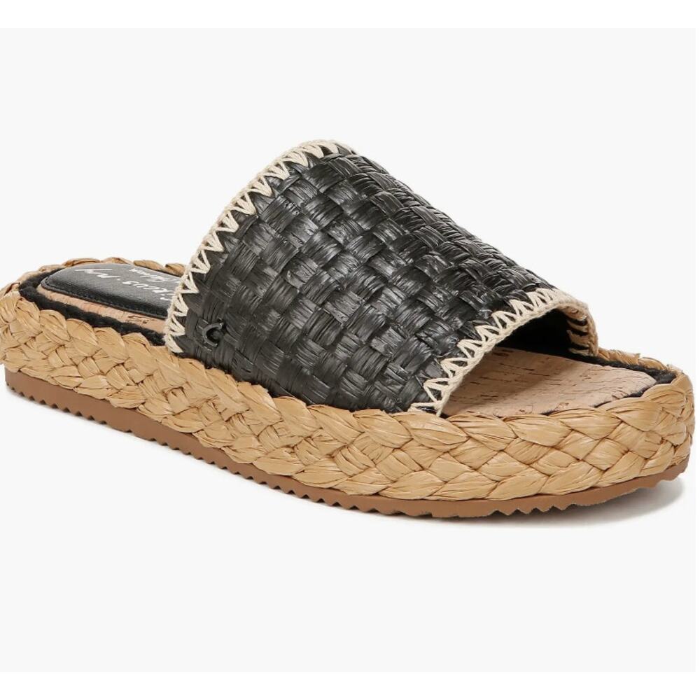 CIRCUS NY SAM EDELMAN Woman's Wallis Slide Sandal Size 7.5 Woven Weave Braided